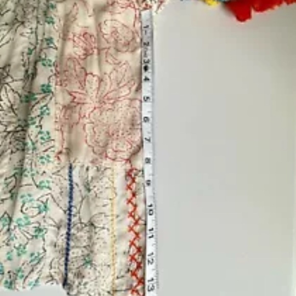 Anthropologie Blue Boxy Short Sleeve Blouse - Picture 7 of 8